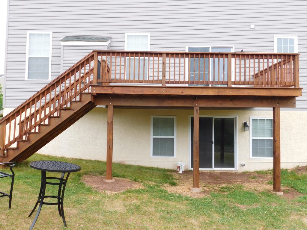 Oil Dark Walnut Deck Staining Royersford Project